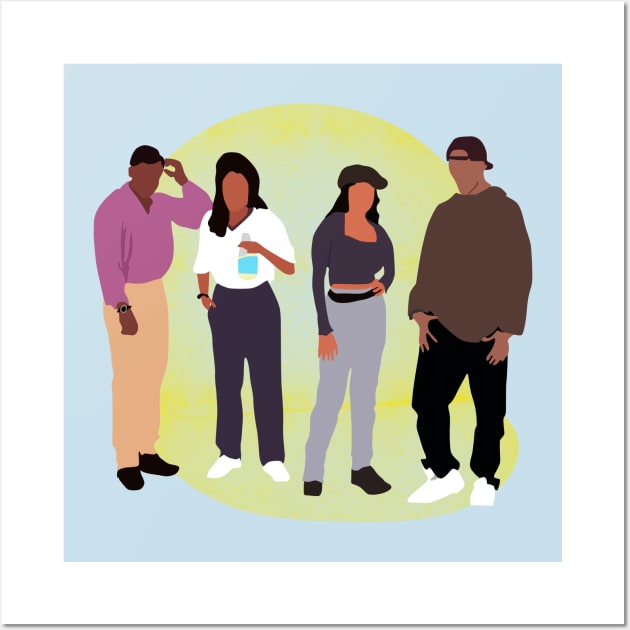 Stand together 4 discussions of hip hop style Wall Art by tumano